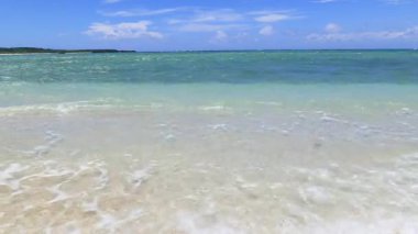 Güzel tropikal plaj sahne