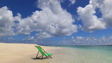 Güzel tropikal plaj sahne