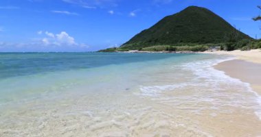 Güzel tropikal plaj sahne