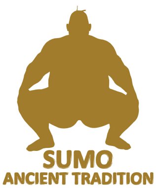 Sumo Güreşçi Silüetleri: Solo ve Rekabetçi Duruş