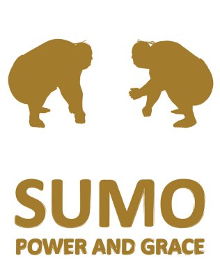 Sumo Güreşçi Silüetleri: Solo ve Rekabetçi Duruş