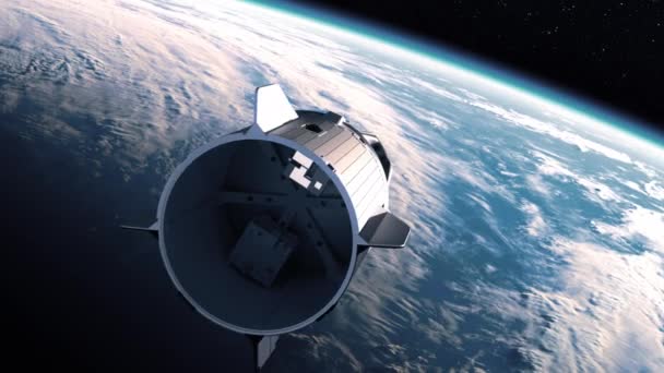Flight Commercial Spaceship Animation Uhd 3840X2160 — Stok video