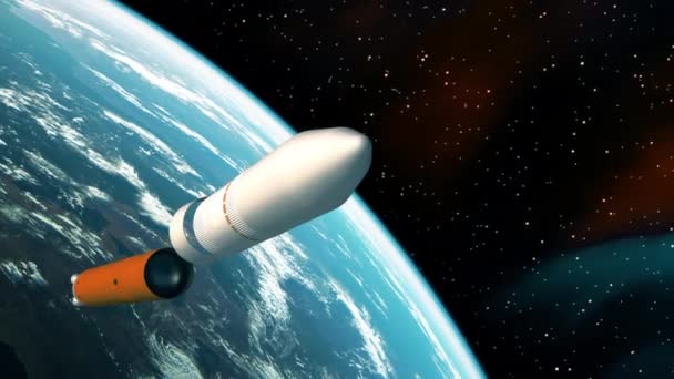 Space Launch Interplanetary Space Station Animation 3840X2160 — Video Stock