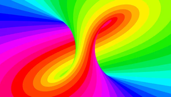 虹の催眠ストライプの背景 3Dイラスト — ストック写真