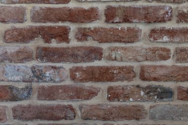 Tuğla duvar turuncu kırmızısı duvar kağıdı ya da arka plan olarak kullanılabilir. Beutifrl yumuşak ışık. 2024 hisse eğilimi.