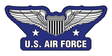 ABD Hava Kuvvetleri Pilot Kanatları-Vektör Pilot Rozet İşareti Tasarımı, temel USAF Pilot Kanatları 'nı ürün veya promosyon için kullanılabilecek bir tasarım içinde barındıran bir resimdir. Birleşik Devletler Hava Kuvvetleri gazilerine büyük hediyeler vermek için kullanılabilir..