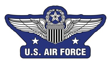 ABD Hava Kuvvetleri Komuta Komutanlığı Pilot Kanatları-Vektör Pilot Rozet Tasarımı, USAF Pilot Kanatları komutunu içeren bir resimdir. Birleşik Devletler Hava Kuvvetleri gazileri için büyük hediyeler oluşturun..