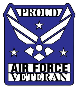 Gururlu Hava Kuvvetleri Usta Tasarımı, sembolü, yıldızları ve metni olan bir grafik tasarımı. Ürünler ya da promosyonlar için bir tasarım olarak kullanılabilir ya da Hava Kuvvetleri gazilerine hediye olarak kullanılabilir..