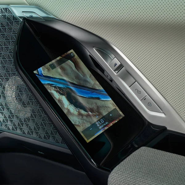 Touch Panel Allows You Control All Car Functions Located Rear — Stock Photo, Image
