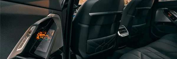 Bmw Series G70 Modern Premium Limousine Back Door Open Door — Stock Photo, Image