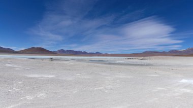 Bolivya, AVAROA Ulusal Parkı, çöl, geniş çerçeve.