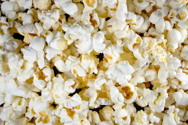 beyaz patlamış mısır dokusu yakın plan