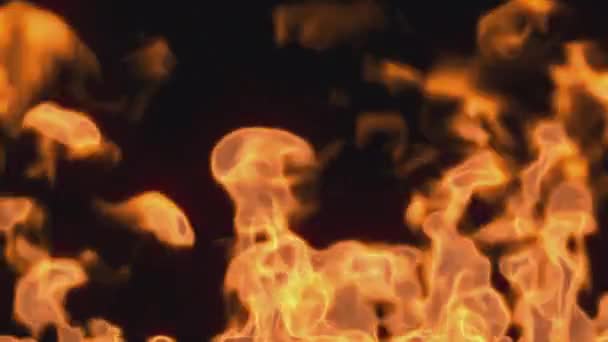 Api Api Ledakan Membakar Transisi Video Pada Latar Belakang Transparan — Stok Video