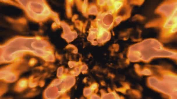 Ogień Płomień Wybuchy Dym Opary Spalanie Przejść Wideo Przezroczystym Tle — Wideo stockowe