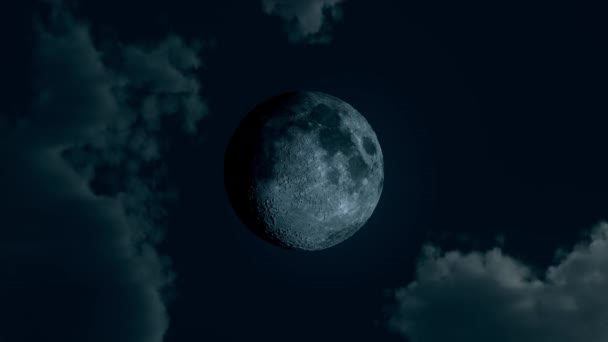 斋月的神圣假日 月亮的动漫 — 图库视频影像
