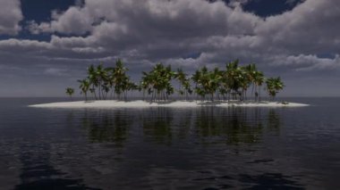 Güzel bir yaz, deniz kenarındaki tropikal manzaralar palmiye ağaçları, deniz ve plajlar. Seyahat, seyahat, turizm, tatil, dinlenme.