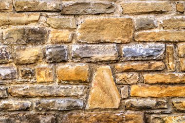 Renkli taş duvar arkaplanı yakın görünüm