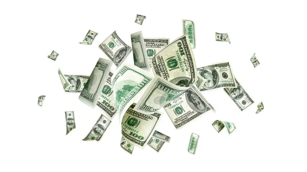 Pénzügyi Háttér 100 Dollár Amerikából Usd Készpénz Csökkenés — Stock Fotó