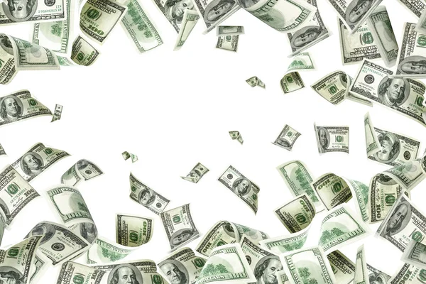 Geld Fällt Amerikanisches Geld Washingtonamerikanisches Bargeld Usd Hintergrund — Stockfoto