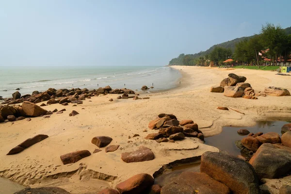 Паханг Малайзия Апреля 2023 Года Вид Пляж Телук Чемпедак Куантан — стоковое фото