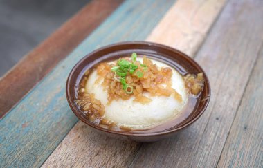 Haşlanmış pirinç keki (Woon Chai Koh veya Chwee Kueh), Asya Çin mutfağı.