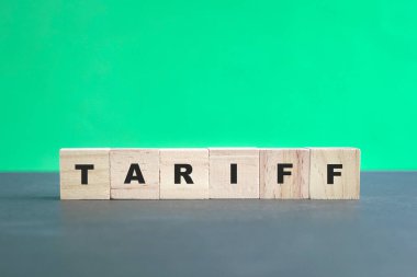 Tarife, ahşap bloklardaki mesaj.