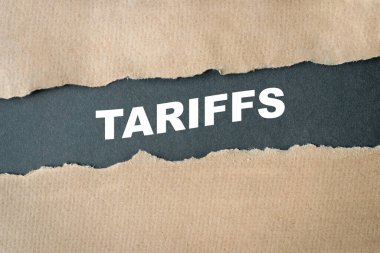 Tarifeler, Koyu gri ve Kraft kağıdına mesaj.