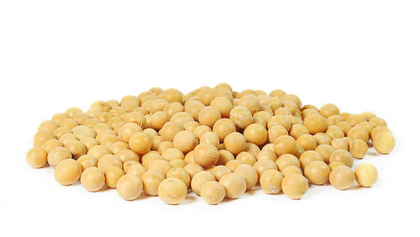 Soybeans Seeds Isolated White Background — Stock Photo, Image