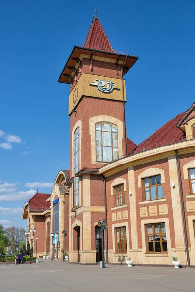Uzhhorod Ukrayna Nisan 2023 Ana Tren Istasyonu Binası Yük Taşımacılığı — Stok fotoğraf