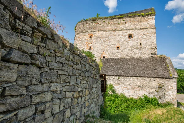 Torre Medieval Stephen Bathory Parte Antigo Complexo Fortificação Cidade Castelo — Fotografia de Stock
