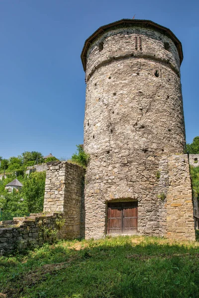 Vecchia Torre Medievale Pietra Della Porta Russa Porta Ruthenica Parte — Foto Stock