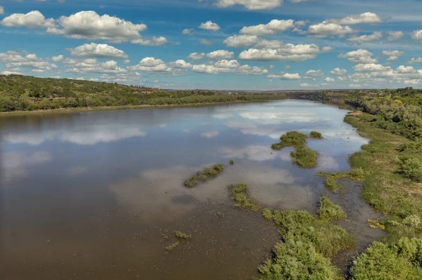 River Dniester Banks Landscape Ukraine — Stock Photo, Image
