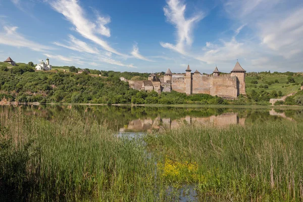 Khotyn Fortress River Dniester Medieval Fortification Complex Ukraine — Stock Photo, Image