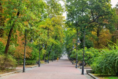 Lviv, Ukrayna 'daki Ivan Franko parkının ana caddesi. Eskiden Kosciuszko Parkı ve Cizvit Bahçeleri olarak bilinen park, ülkenin en eski parkıdır..