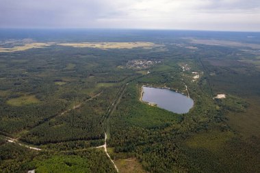 Novoozeryansky taş ocağı, Ukrayna üzerinde insansız hava aracı.