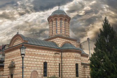 Romanya 'nın başkenti Bükreş' te Aziz Anthony Kilisesi cephesi.