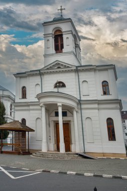 Bükreş, Romanya 'daki Aziz Catherine Kilisesi cephesi.
