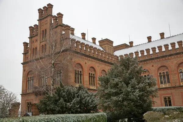 Chernivtsi Ulusal Üniversitesi (eski Metropolitanların evi) Ukrayna 'da kışın seminer binası.