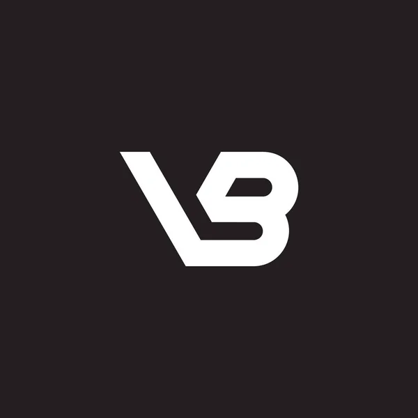 Lettera Linkato Linea Geometrica Semplice Logo Vettoriale — Vettoriale Stock