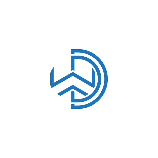 Çizgileri Geometrik Çizgi Logo Vektörü Harfi — Stok Vektör
