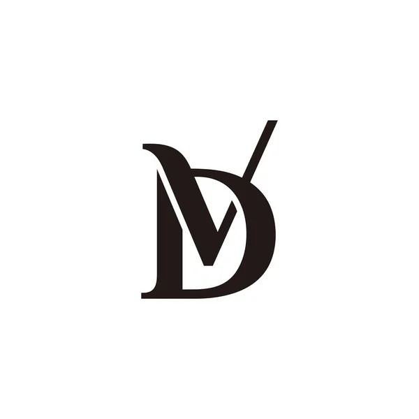 Letter Curves Шрифт Простой Вектор Логотипа — стоковый вектор