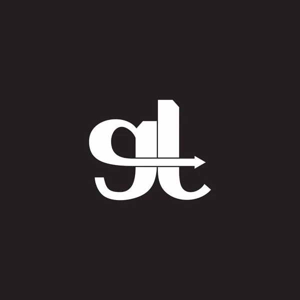 Літери Рух Стрілка Шрифт Логотип Вектор — стоковий вектор