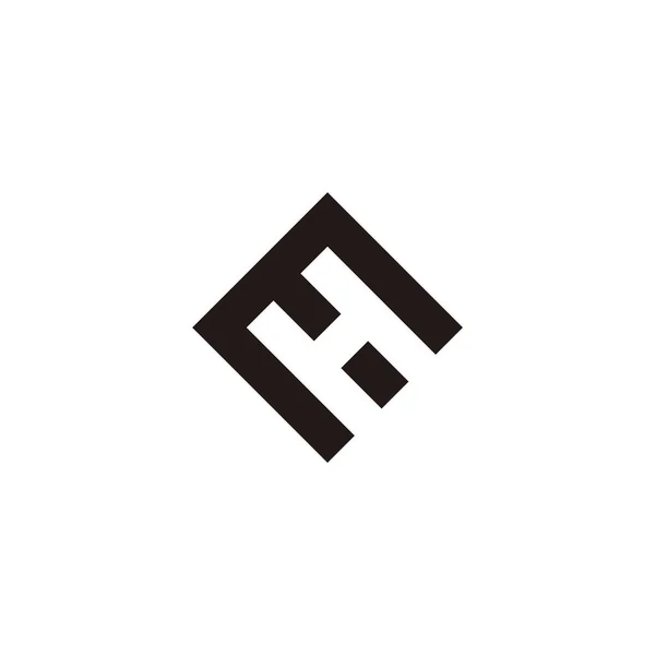 Письмо Написанное Виде Логотипа — стоковый вектор
