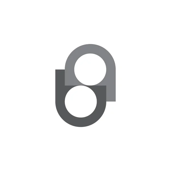 手紙Bq抽象的なドア幾何学的ロゴベクトル — ストックベクタ