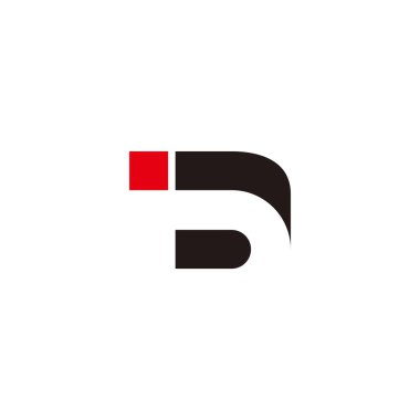 letter id abstract colorful geometric logo vector 