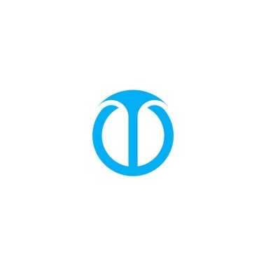 water fountain circle geometric simple logo vector 