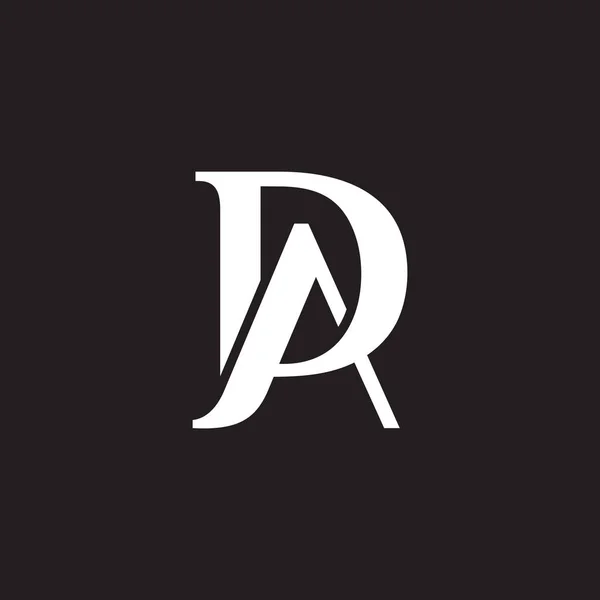 letter da curves font simple logo vector 