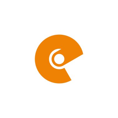 letter e wallet smile happy abstract logo vector 