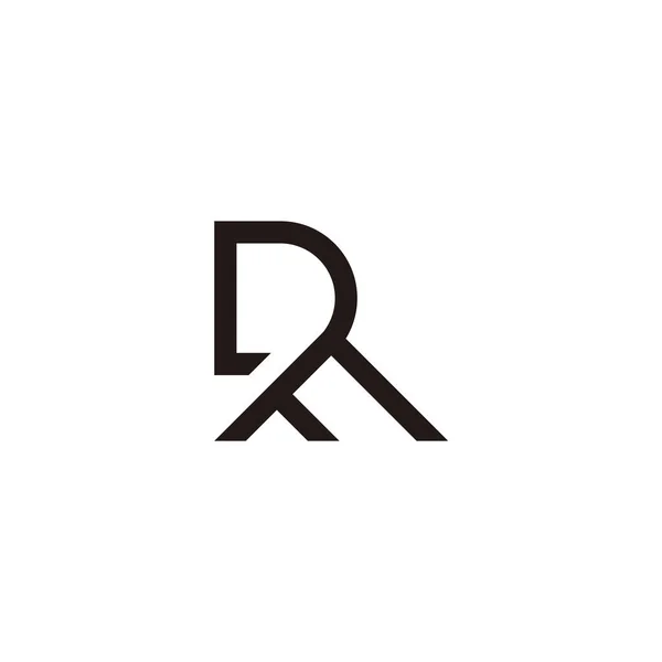 Litera Połączone Trójkąt Geometryczny Prosty Linia Logo Wektor — Wektor stockowy