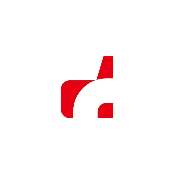 Lettre Espace Négatif Logo Vecteur — Image vectorielle